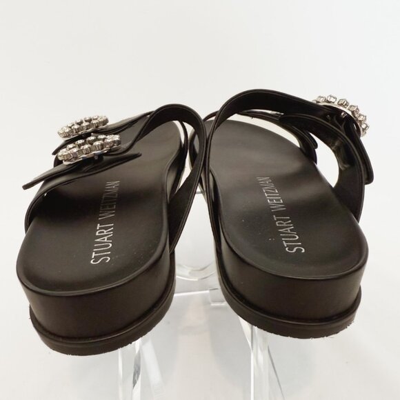 Stewart Weitzman BlingRing Crystal Buckle Slide sz 9 NEW - Picture 12 of 12